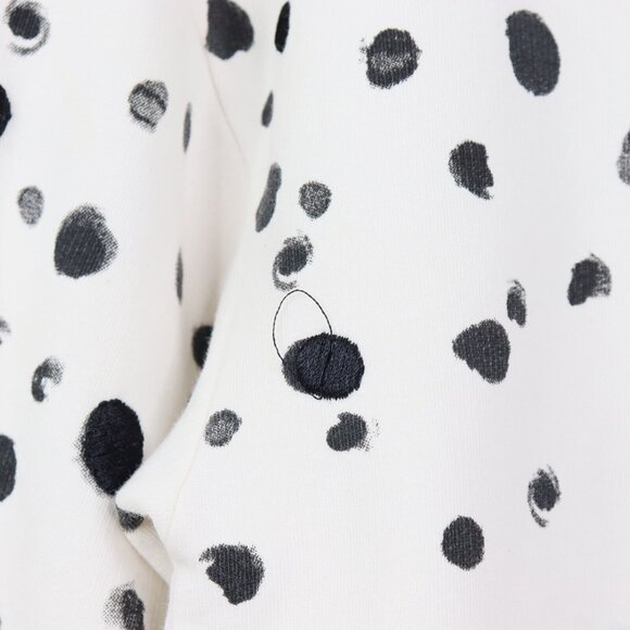 & Other Stories Crewneck Sweatshirt Womens Size‎ 4 White Polka Dot Embroidered - Picture 7 of 7
